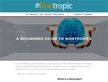 Tablet Screenshot of nootropic.org